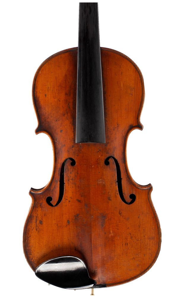 A violin, labelled J. A. Cermak, Houslar 1906