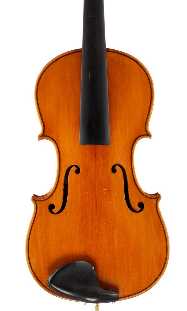 A violin, labelled Schmidt's Standard