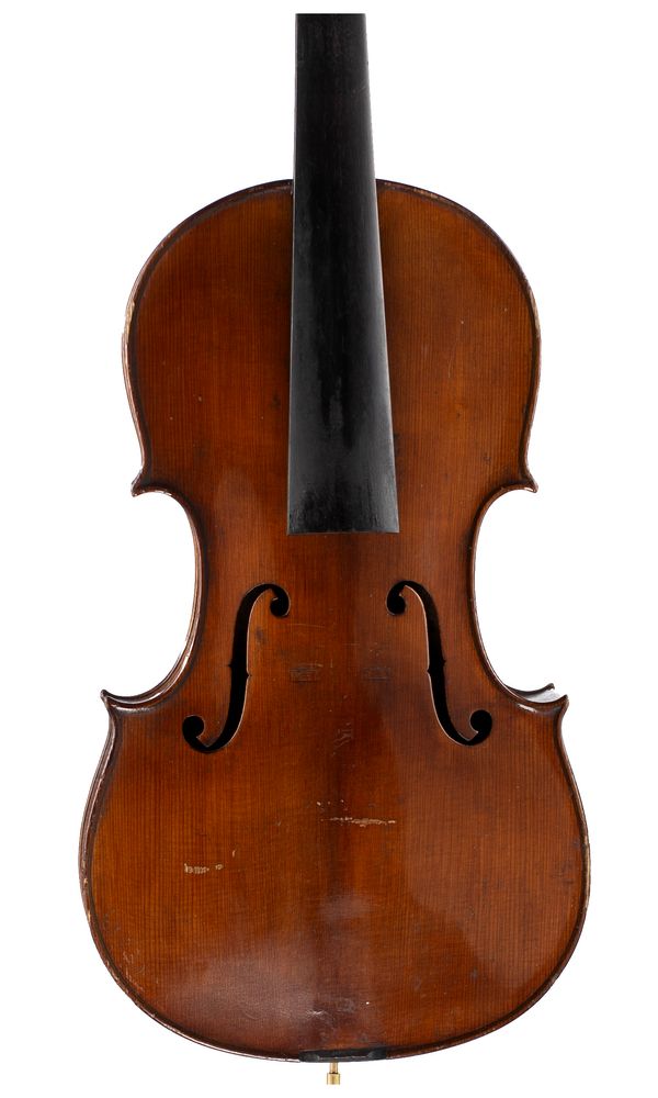 A violin, labelled Nachahmung von Sanctus Seraphin...