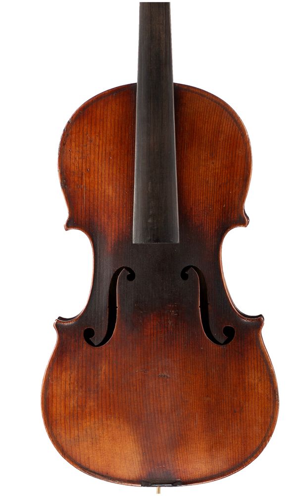 A violin, labelled Copie de Joannes Baptista Guadagnini...