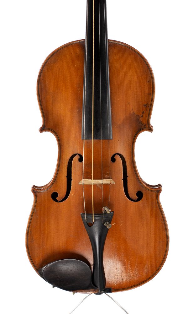 A violin, labelled Sarasate Eleve, d'apres Nicolaus Amatus...