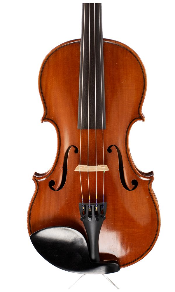 A violin, labelled John Marshall, Aberdeen 1911