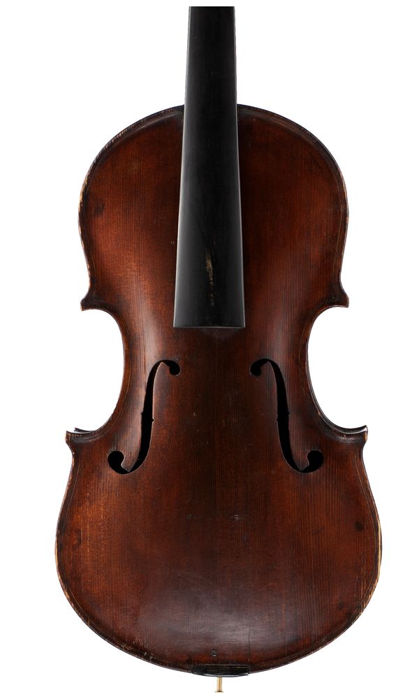 A violin, labelled J. Stafford, Falkirk, 1886