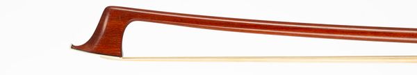 A silver-mounted violin bow, unbranded