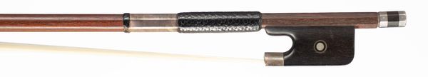 A silver-mounted viola bow, unbranded