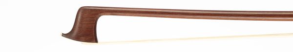 A nickel-mounted violin bow, unbranded