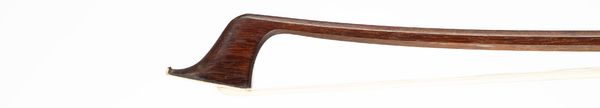 A silver-mounted cello bow, branded E. Sartory A Paris