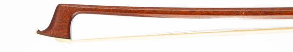 A silver-mounted violin bow, branded Gerhard Penzel