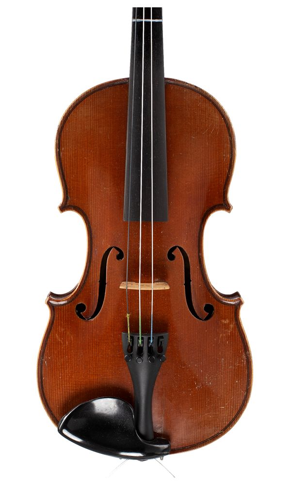A three-quarter sized violin, labelled Nicolas Herbert
