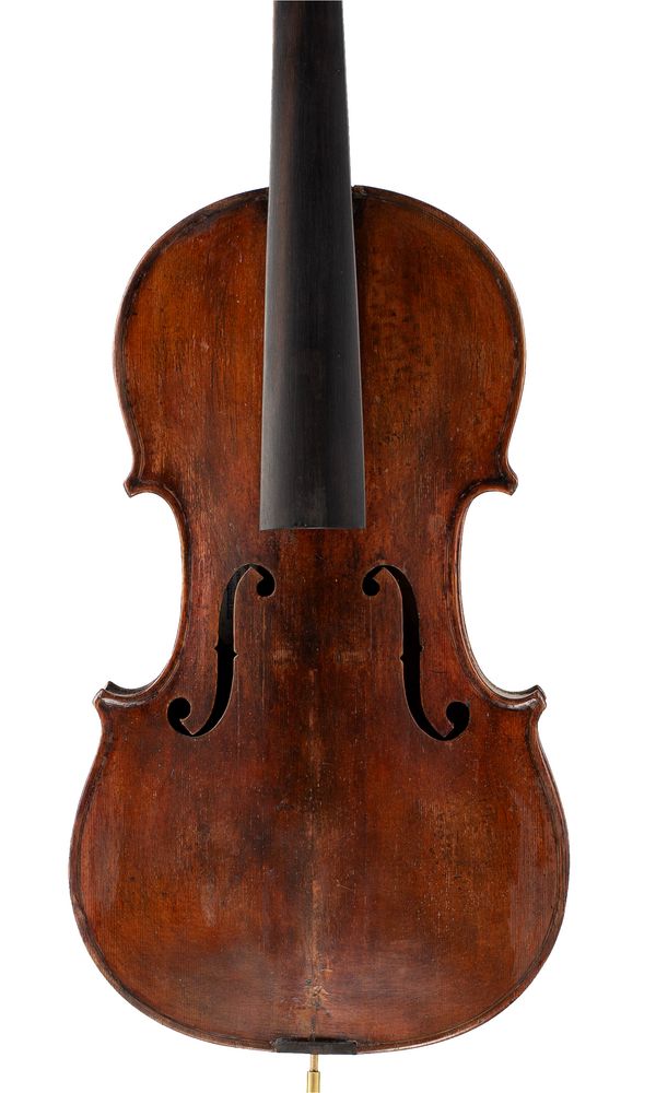 A violin, labelled Nicolas Herbert