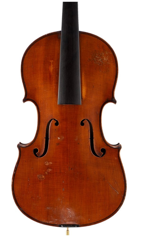 A violin, labelled Stradivarius