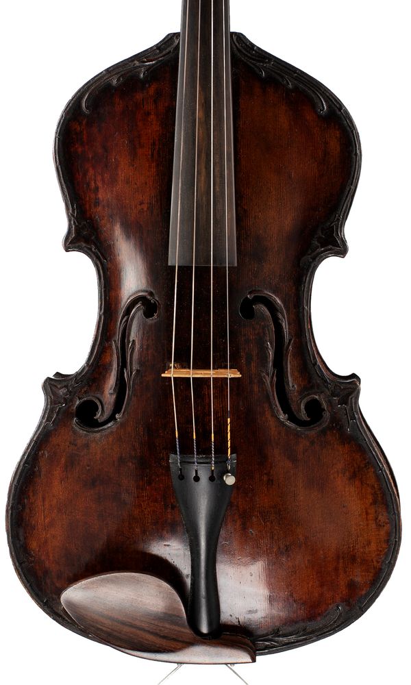 A viola, labelled Antonio Siciliano