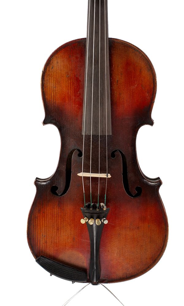 A violin, labelled Sebastien Kloz