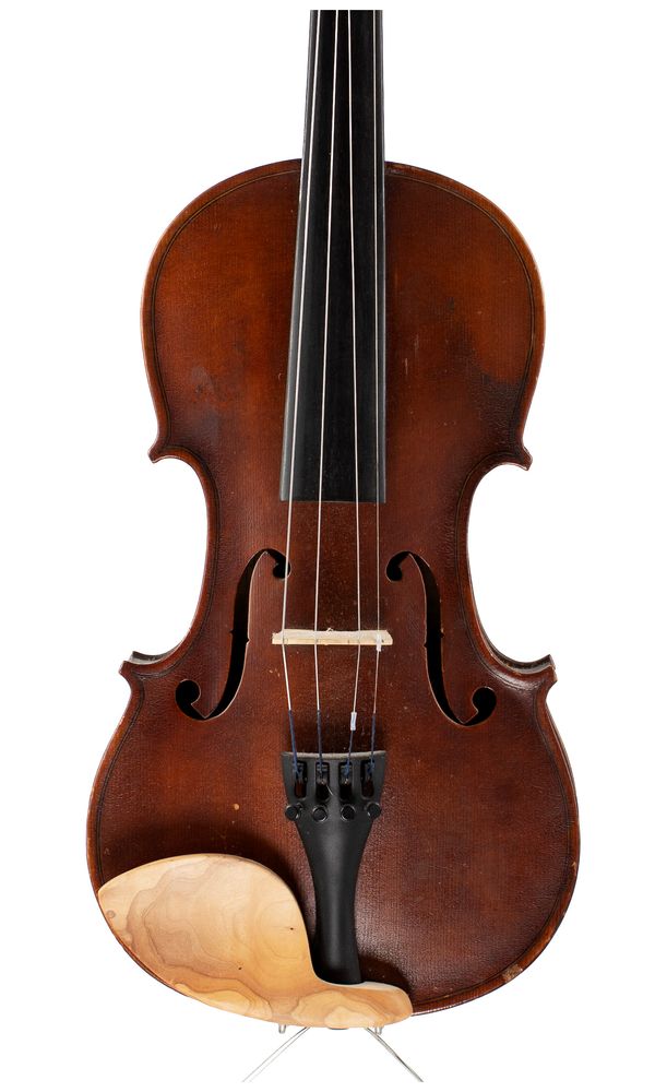 A violin, labelled H. W. Wright