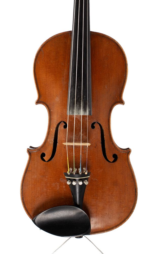 A violin, unlabelled over 100 years old
