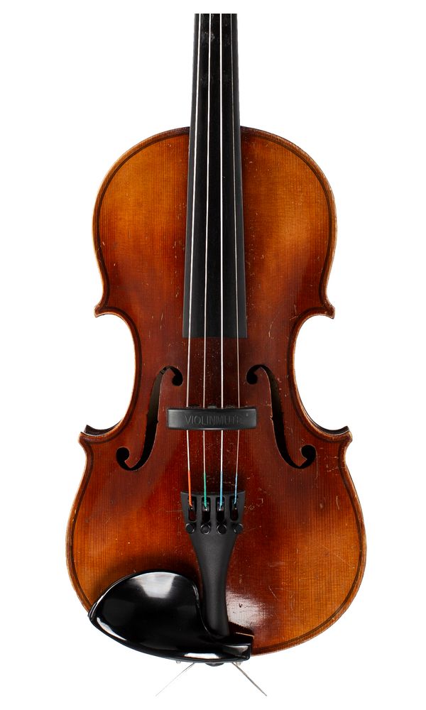A three-quarter sized violin, labelled Sebastian Klotz