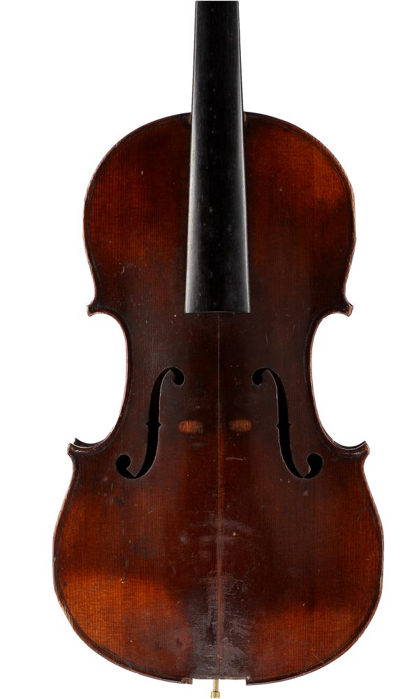 A violin, labelled Antonius Stradiuarius