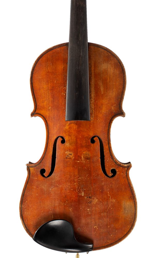 A violin, labelled J. H Longboy [?]