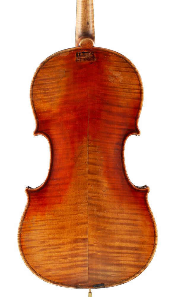 A violin by Luther D. Heiges, Baltimore, 1904 - back