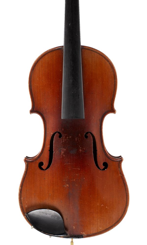 A violin, labelled Antonius Stradiuarius