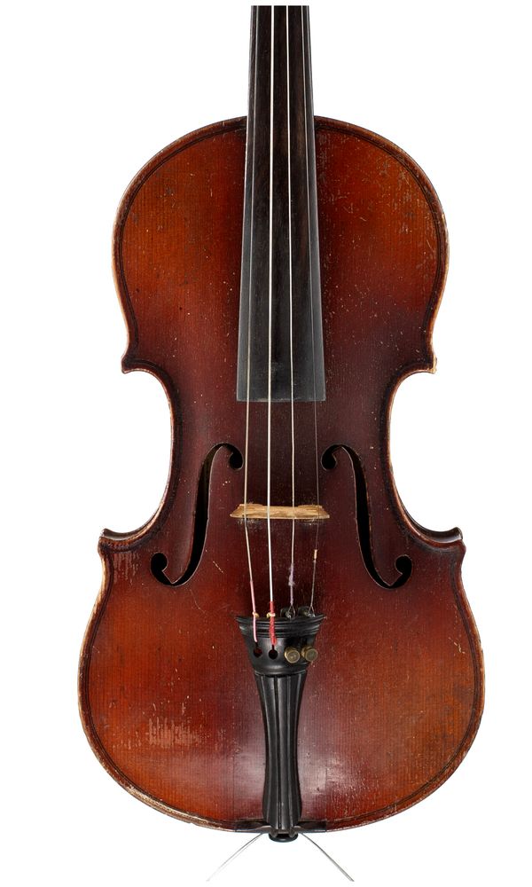A violin, labelled Antonius Stradiuarius