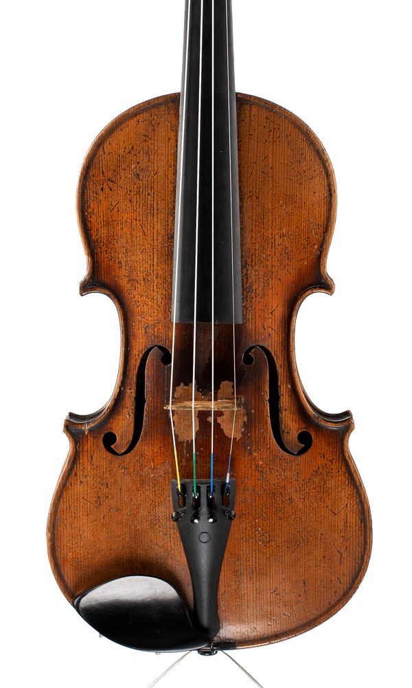 A violin, labelled Wolff Bros
