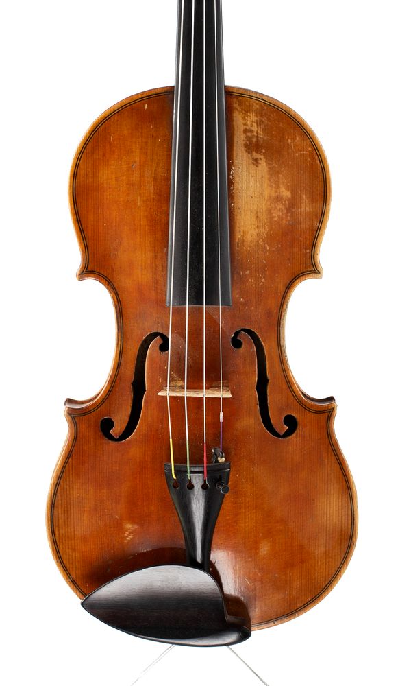 A violin, branded Josef Tomasek