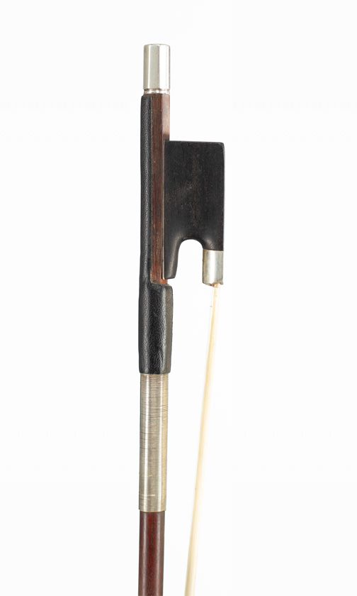 A silver-mounted violin bow by James Tubbs