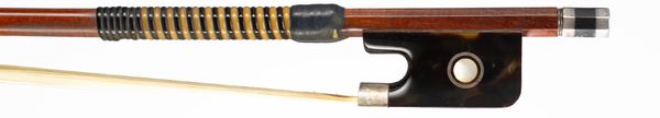 A silver and tortoiseshell-mounted cello bow, probably by Albert Nürnberger