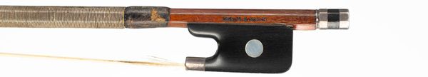 A silver-mounted violin bow, made for George Withers