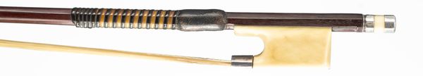 A silver and ivory-mounted violin bow, probably Workshops of J. B. Vuillaume, France, circa 1870