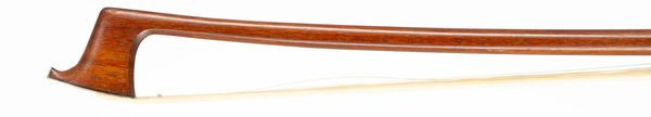 A silver-mounted three-quarter sized violin bow, Workshop of Finkel, Switzerland, circa 2000