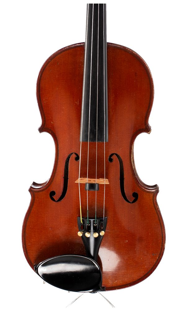 A violin, labelled Thomas Craig