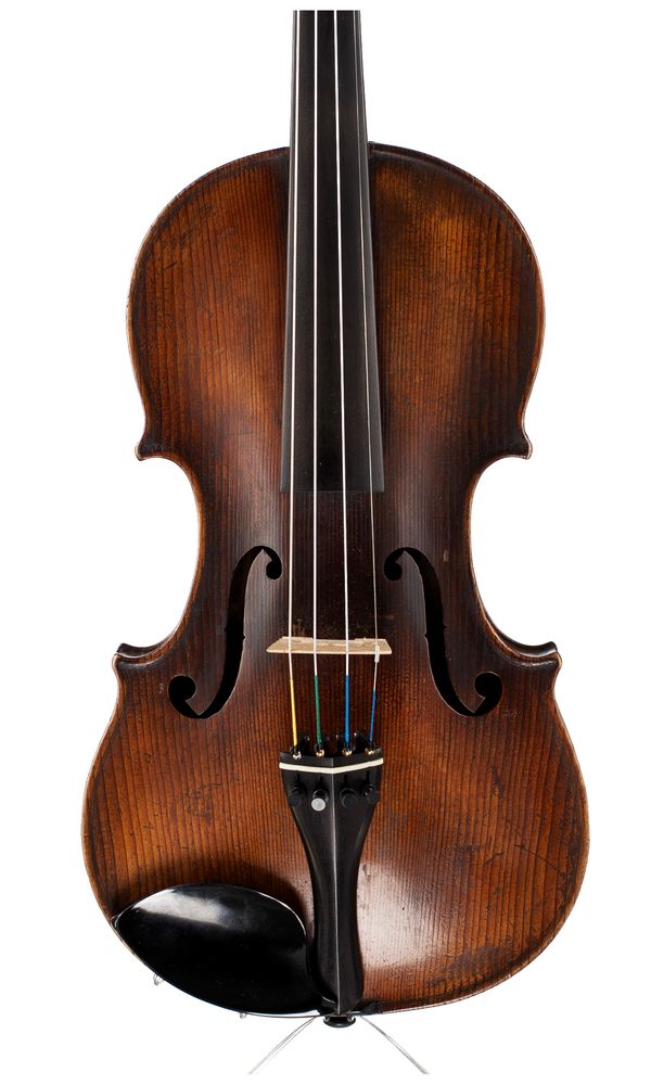 A violin, labelled Antonius Stradivarius