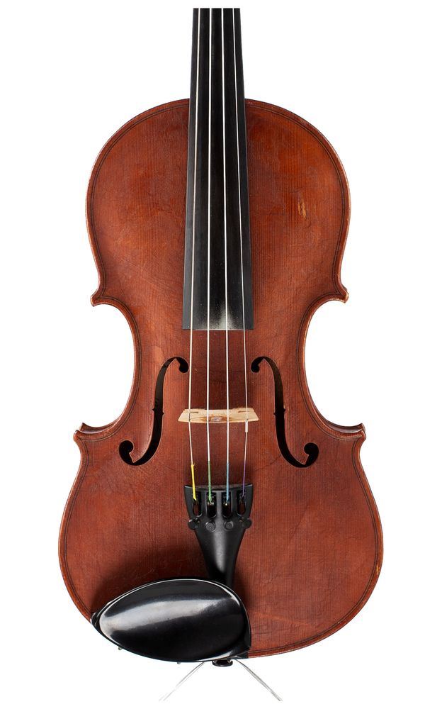 A violin, labelled Robert Hull