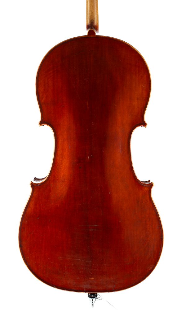 A cello, Workshop of Jérôme Thibouville-Lamy, Mirecourt, circa 1900 - back