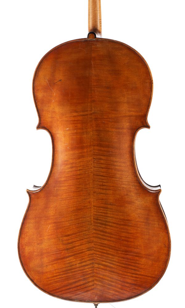 A cello, France, 19th Century - back