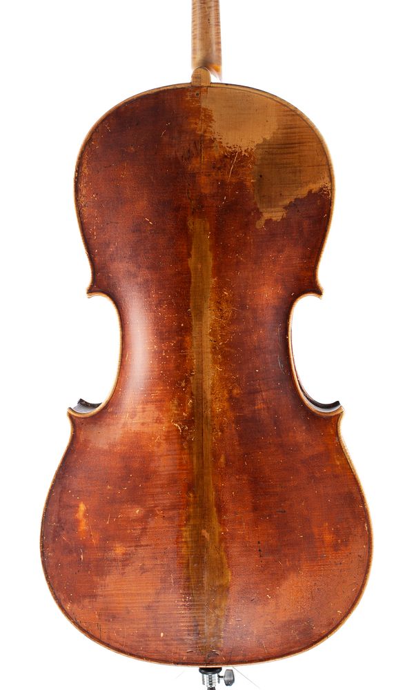 A cello, Mittenwald, circa 1860 - back