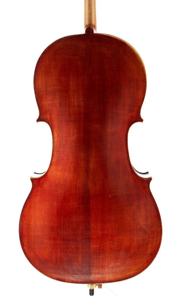 A cello, Workshop of Jérôme Thibouville-Lamy, Mirecourt, circa 1900 - back