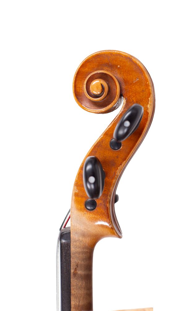 A violin, Workshop of Moritz, Germany, circa 1930 - scroll
