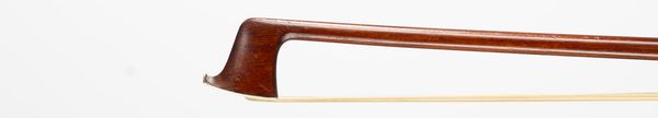 A silver-mounted violin bow, branded Voirin a Paris