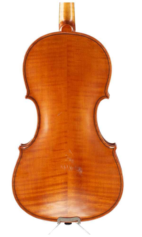 A violin by Gerald Littlewood, Hollingworth-In-Longdendale, 1977 - back