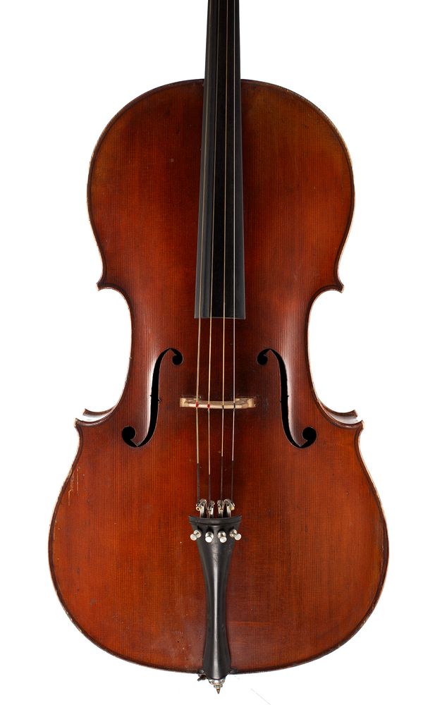 A cello, probably France, circa 1900