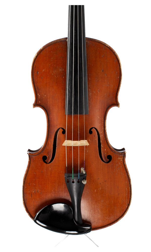 A 7/8 violin, labelled Wolff Bros