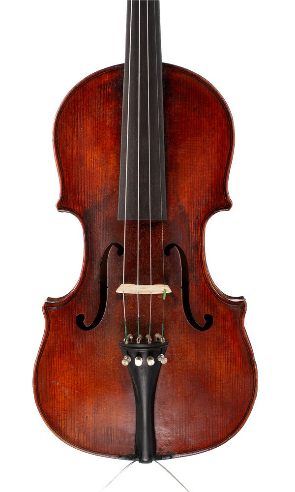 A violin, labelled J S Turnbull [?]