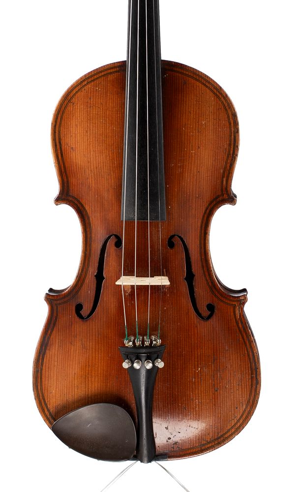 A violin, labelled Maggini