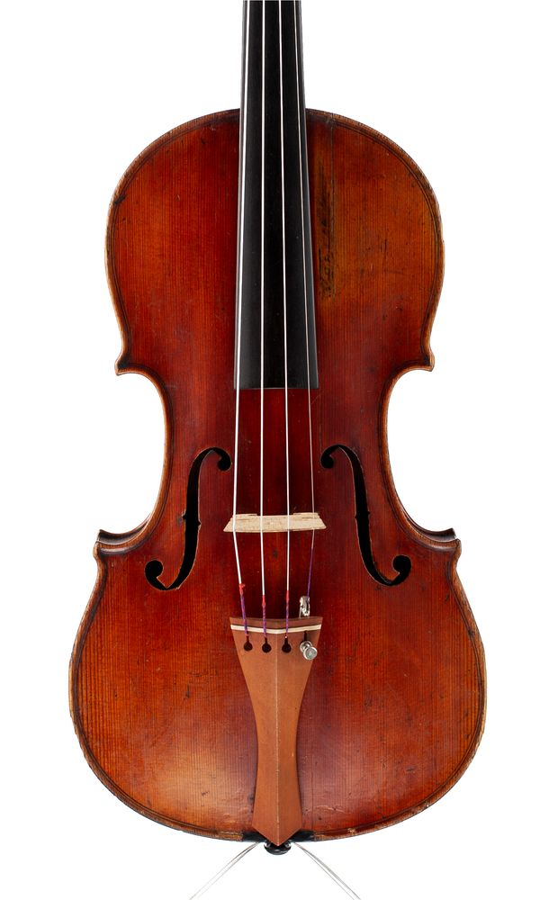 A violin, labelled Wolff Bros