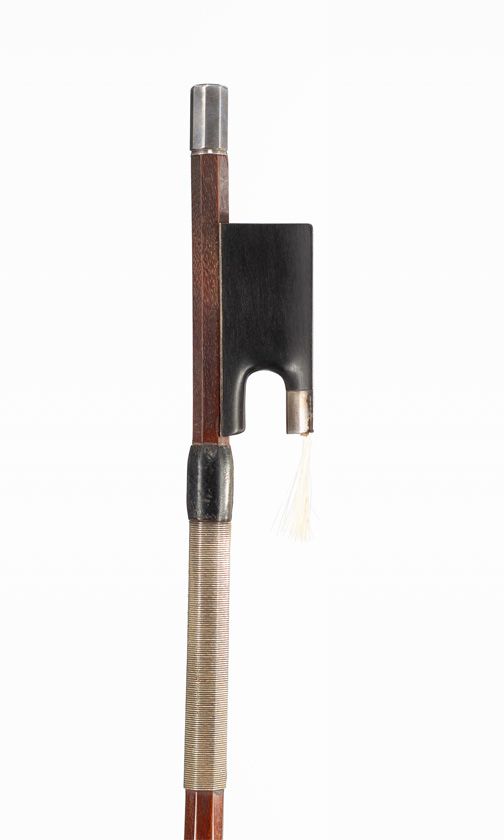 A silver-mounted viola bow by Victor Thomassin, London