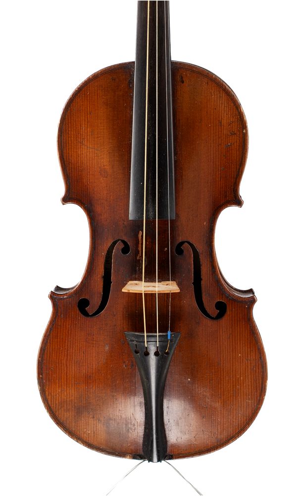 A violin, labelled Antonius Stradiuarius