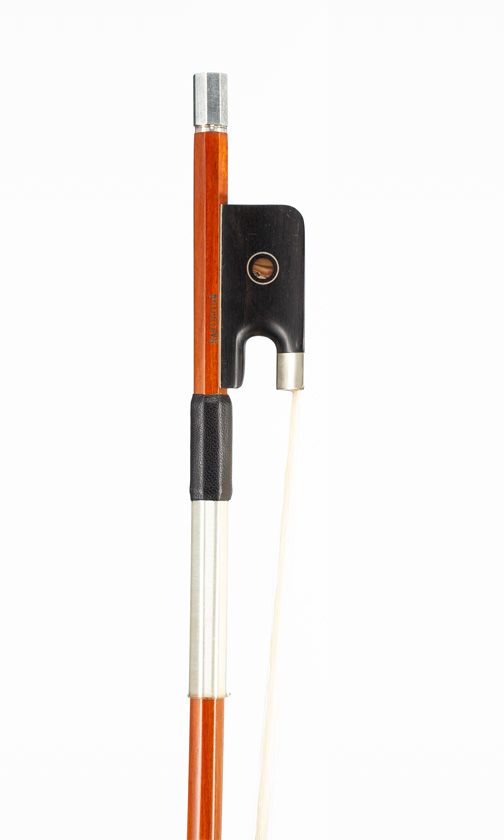 A silver-mounted cello bow, Sartory model